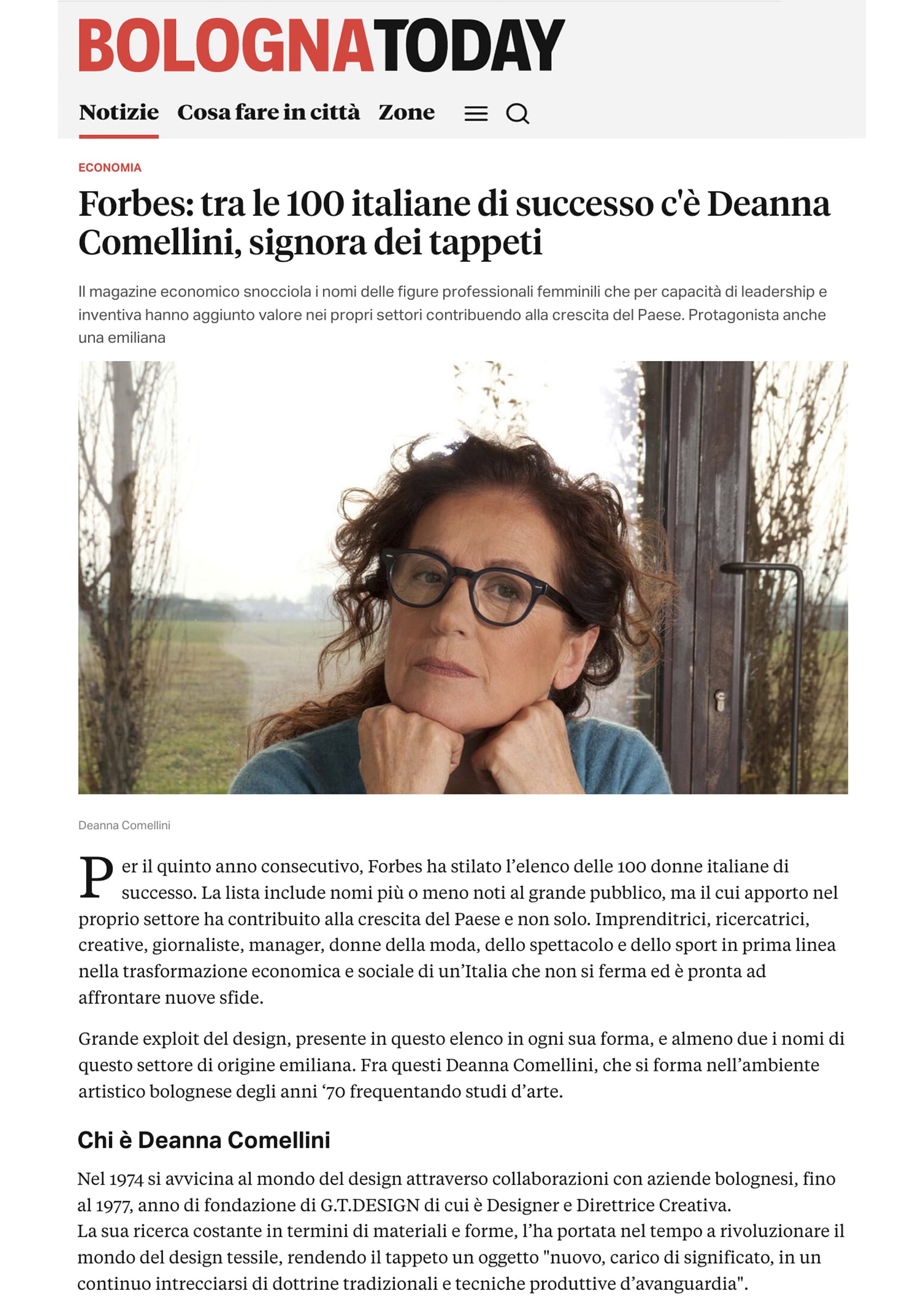 Bologna Today GTDESIGN Deanna Comellini Forbes