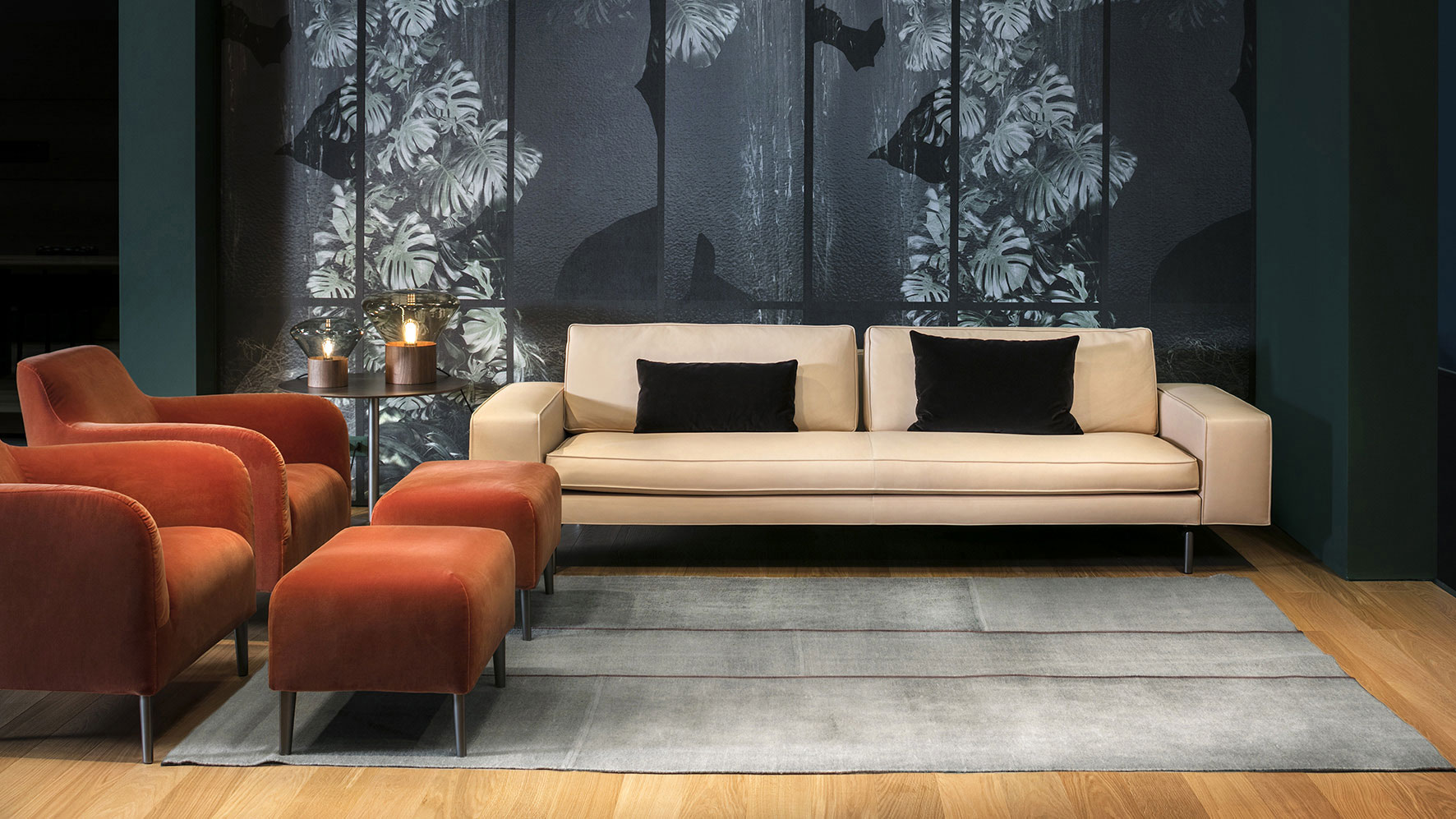 Tappeti moderni in lana naturale per il soggiorno